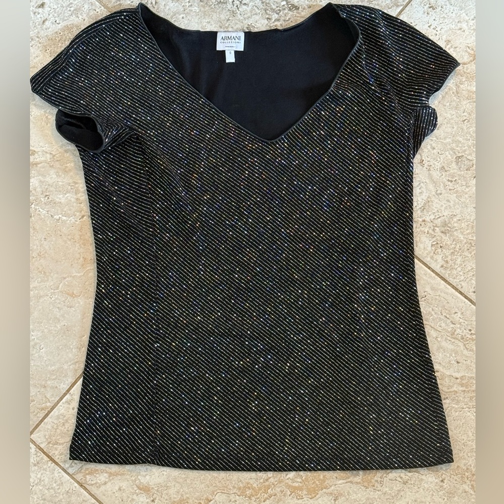 Giorgio Armani Black‎ Shimmer Blouse